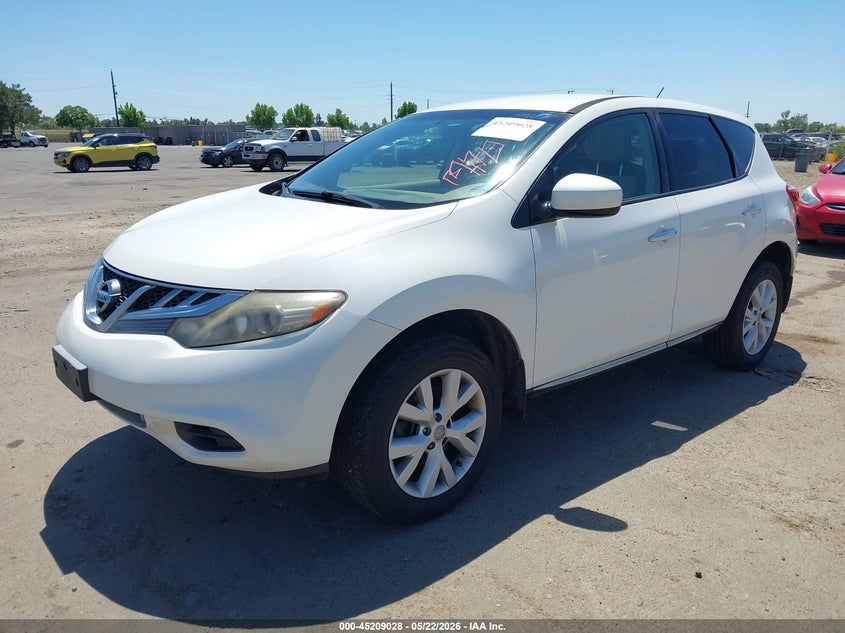 2012 Nissan Murano VIN JN8AZ1MU7CW107243 IAAI salvage auction — NORMAL WEAR, Salvage (Texas), sold $550 on 2026-07-29 (photo 2)