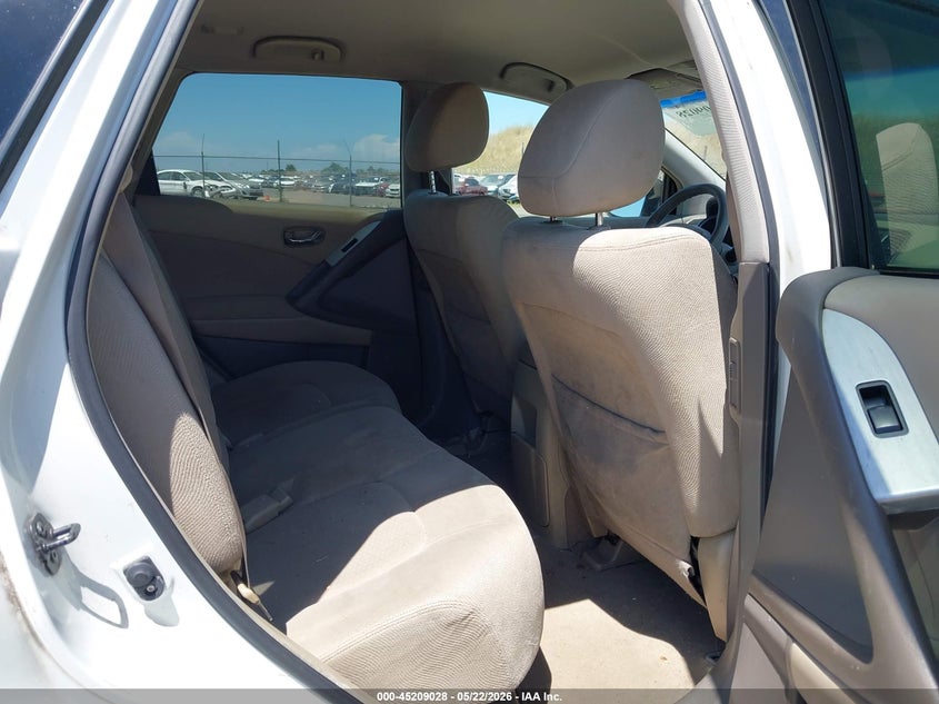 2012 Nissan Murano VIN JN8AZ1MU7CW107243 IAAI salvage auction — NORMAL WEAR, Salvage (Texas), sold $550 on 2026-07-29 (photo 8)
