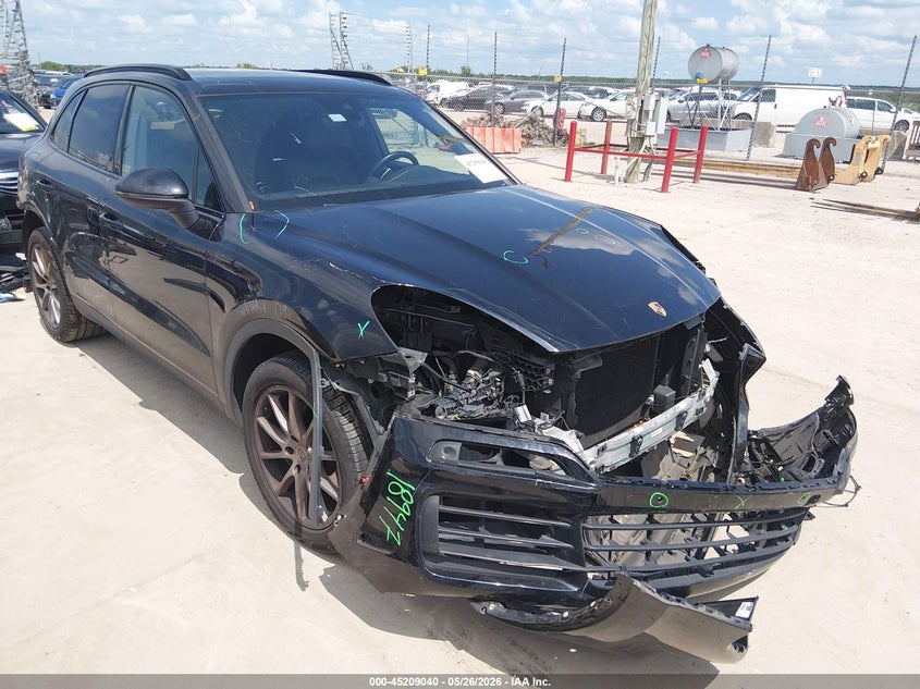 2019 Porsche Cayenne VIN WP1AA2AY3KDA05463 IAAI salvage auction — FRONT END, Original (Texas), sold $13,400 on 2026-07-28 (photo 1)