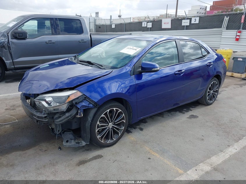 2014 Toyota Corolla VIN 5YFBURHE6EP005010 IAAI salvage auction — FRONT END, Salvage Title, sold $2,725 on 2026-07-22 (photo 2)