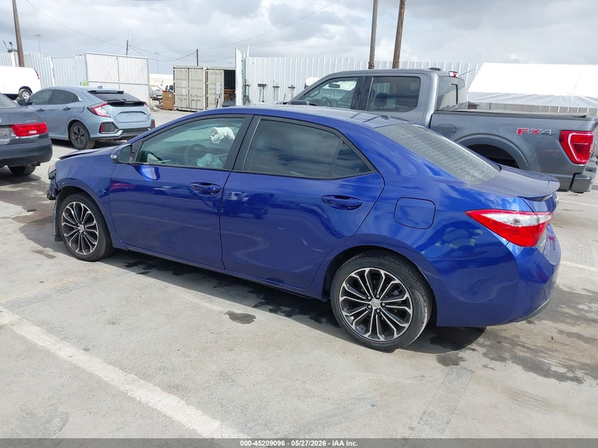 2014 Toyota Corolla VIN 5YFBURHE6EP005010 IAAI salvage auction — FRONT END, Salvage Title, sold $2,725 on 2026-07-22 (photo 3)