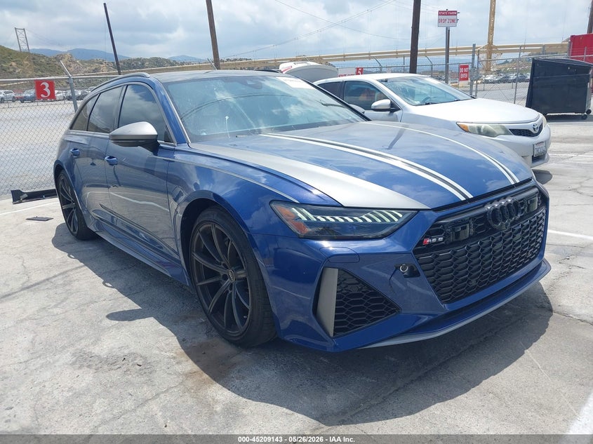 2024 Audi Rs6 VIN WUA1DBF29RN901609 IAAI salvage auction — SIDE, Salvage (California), sold $62,000 on 2026-07-22 (photo 1)