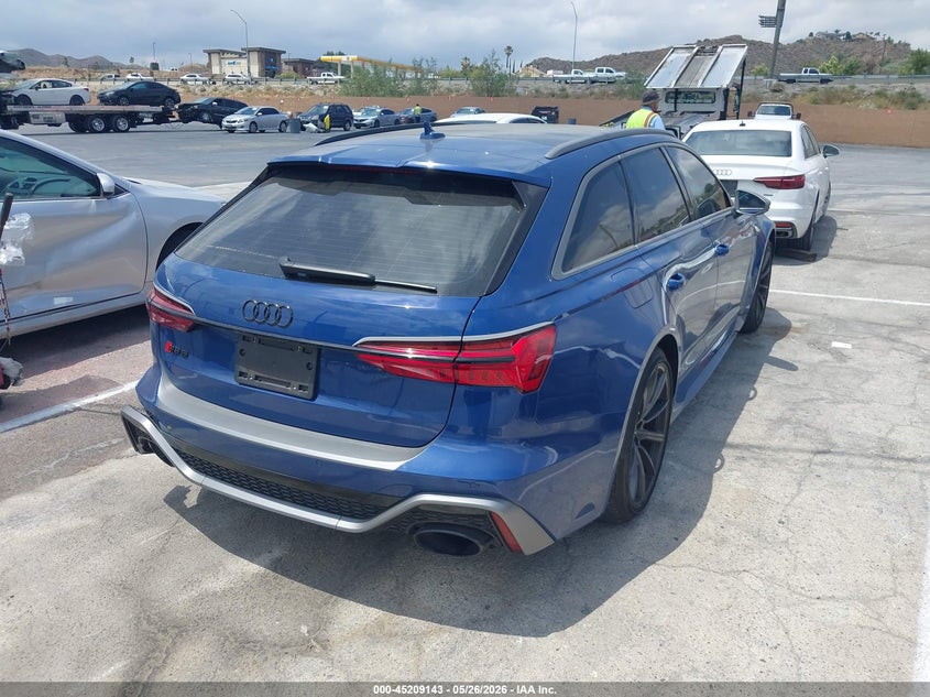 2024 Audi Rs6 VIN WUA1DBF29RN901609 IAAI salvage auction — SIDE, Salvage (California), sold $62,000 on 2026-07-22 (photo 4)