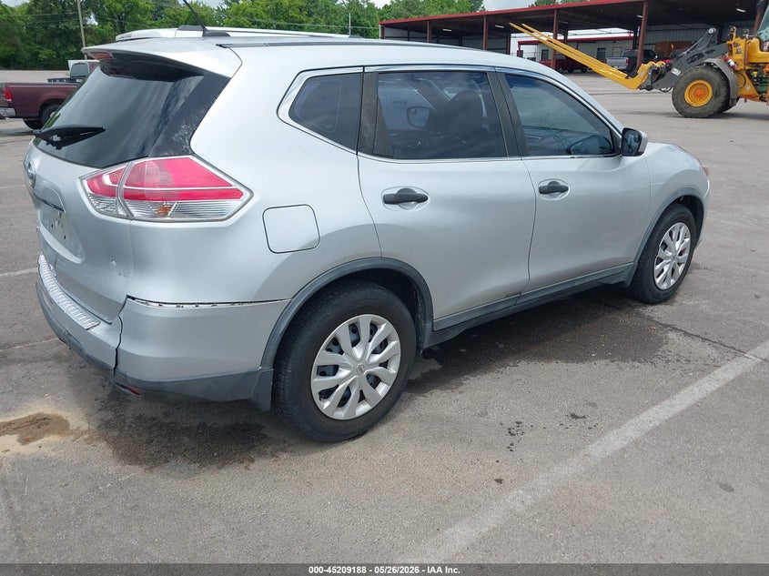 2016 Nissan Rogue VIN KNMAT2MT0GP652274 IAAI salvage auction — REAR END, Salvage (Tennessee), sold $2,300 on 2026-07-14 (photo 4)