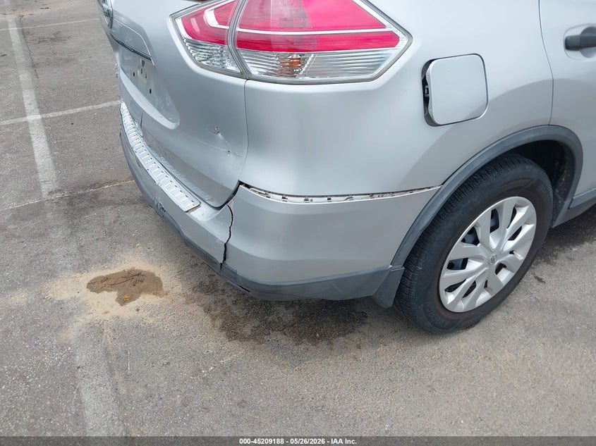 2016 Nissan Rogue VIN KNMAT2MT0GP652274 IAAI salvage auction — REAR END, Salvage (Tennessee), sold $2,300 on 2026-07-14 (photo 6)