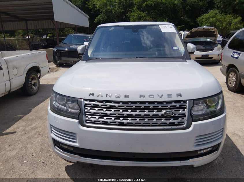 2016 Land rover RANGE ROVER VIN SALGS2KF9GA258410 IAAI salvage auction — NORMAL WEAR, Original (Texas), sold $3,350 on 2026-07-29 (photo 6)
