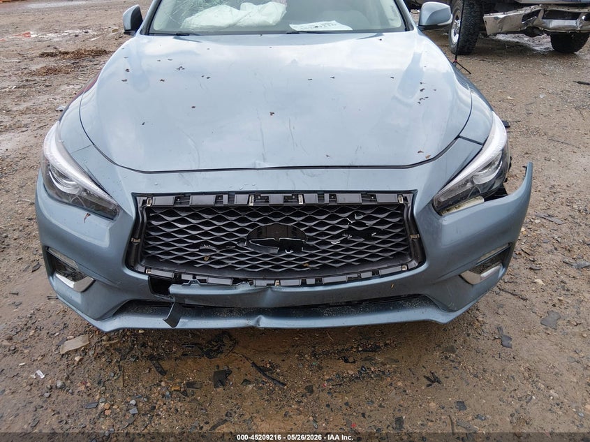 2018 Infiniti Q50 VIN JN1EV7AR2JM442031 IAAI salvage auction — FRONT END, Salvage (North Carolina), sold $4,100 on 2026-07-20 (photo 6)