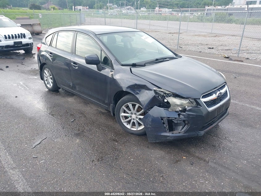 2014 Subaru Impreza VIN JF1GPAC6XE8234774 IAAI salvage auction — RIGHT FRONT, Salvage (Missouri), sold $1,225 on 2026-07-14 (photo 1)
