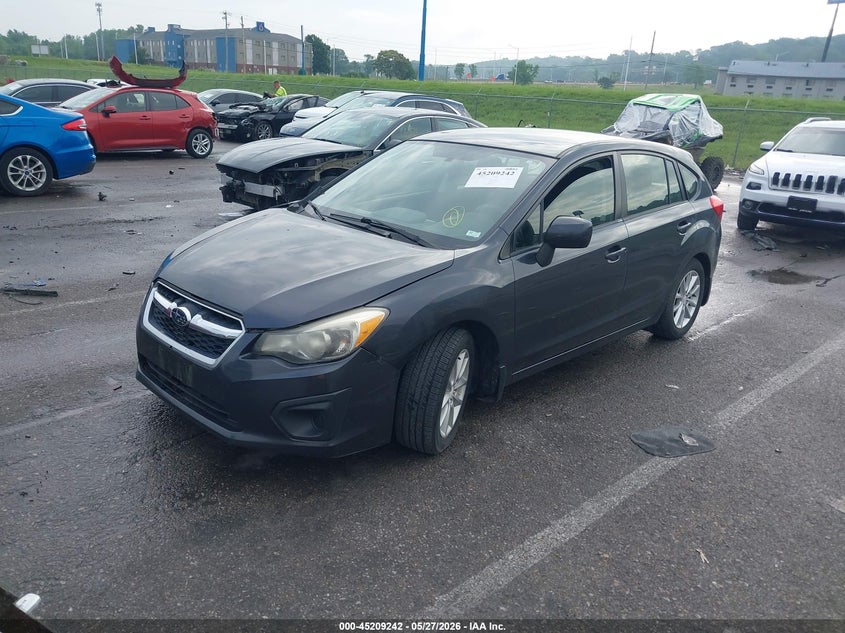 2014 Subaru Impreza VIN JF1GPAC6XE8234774 IAAI salvage auction — RIGHT FRONT, Salvage (Missouri), sold $1,225 on 2026-07-14 (photo 2)