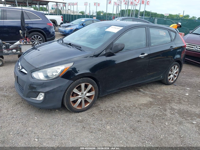 2012 Hyundai Accent VIN KMHCU5AE8CU039680 IAAI salvage auction — FRONT & REAR, Salvage - Greater Than 75% (Maryland), sold $650 on 2026-07-23 (photo 2)