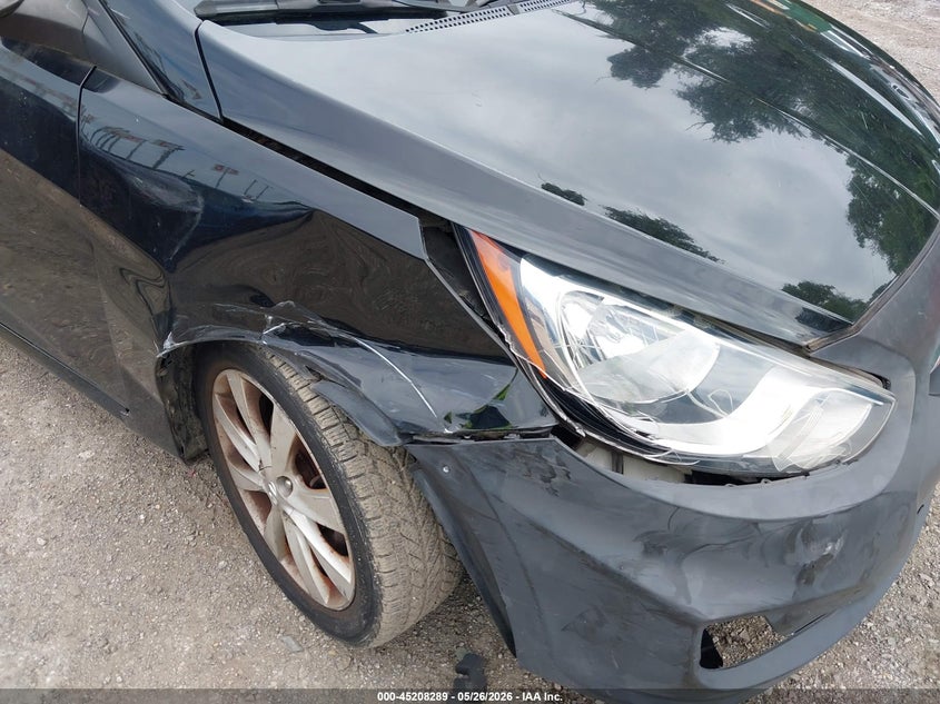 2012 Hyundai Accent VIN KMHCU5AE8CU039680 IAAI salvage auction — FRONT & REAR, Salvage - Greater Than 75% (Maryland), sold $650 on 2026-07-23 (photo 6)