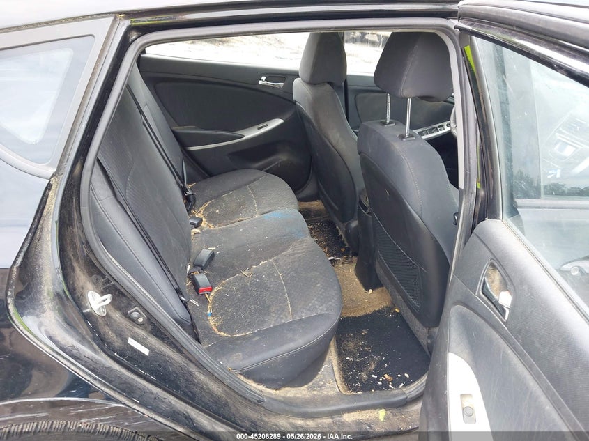 2012 Hyundai Accent VIN KMHCU5AE8CU039680 IAAI salvage auction — FRONT & REAR, Salvage - Greater Than 75% (Maryland), sold $650 on 2026-07-23 (photo 8)