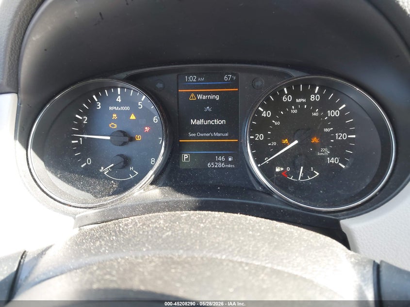 2020 Nissan Rogue VIN JN1BJ1CW9LW640935 IAAI salvage auction — FRONT END, Salvage Title, sold $25 on 2026-07-28 (photo 7)