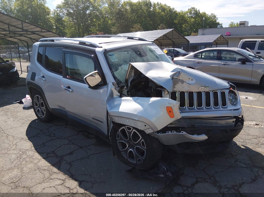 2016 Jeep Renegade VIN ZACCJBDT7GPC75668 IAAI salvage auction — FRONT END, Wait Title, sold $400 on 2026-08-20 (photo 1)