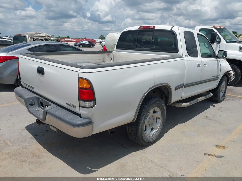 2002 Toyota Tundra VIN 5TBRT34122S236712 IAAI salvage auction — RIGHT FRONT, Original (Texas), sold $2,200 on 2026-07-09 (photo 4)