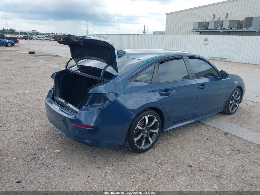 2025 Honda Civic VIN 2HGFE4F84SH335374 IAAI salvage auction — REAR END, Wait Title, sold $14,750 on 2026-09-03 (photo 4)