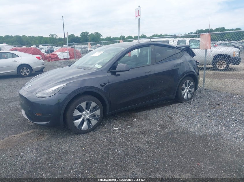 2024 Tesla Model y VIN 7SAYGDED9RF017950 IAAI salvage auction — REAR END, Salvage - Greater Than 75% (Maryland), sold $8,400 on 2026-07-23 (photo 2)