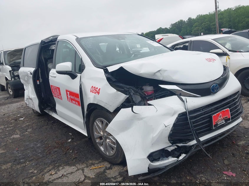 2022 Toyota Sienna VIN 5TDKSKFCXNS044043 IAAI salvage auction — FRONT & REAR, Salvage (Georgia), sold $5,400 on 2026-07-22 (photo 6)