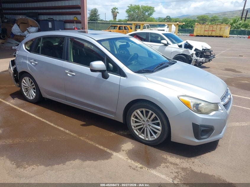 2014 Subaru Impreza VIN JF1GPAD68E8209998 IAAI salvage auction — FRONT & REAR, Clear (Hawaii), sold $1,250 on 2026-07-23 (photo 1)