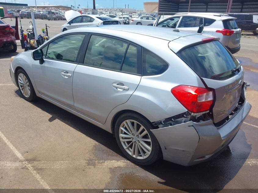 2014 Subaru Impreza VIN JF1GPAD68E8209998 IAAI salvage auction — FRONT & REAR, Clear (Hawaii), sold $1,250 on 2026-07-23 (photo 3)