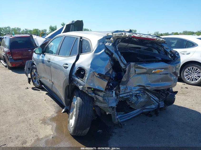 2024 Chevrolet Trax VIN KL77LFE20RC230245 IAAI salvage auction — FRONT & REAR, Salvage Title, sold $550 on 2026-07-07 (photo 3)
