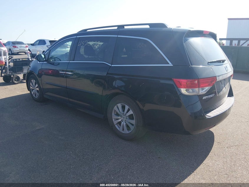 2015 Honda Odyssey VIN 5FNRL5H67FB039179 IAAI salvage auction — RIGHT SIDE, Salvage Title, sold $2,950 on 2026-07-27 (photo 3)