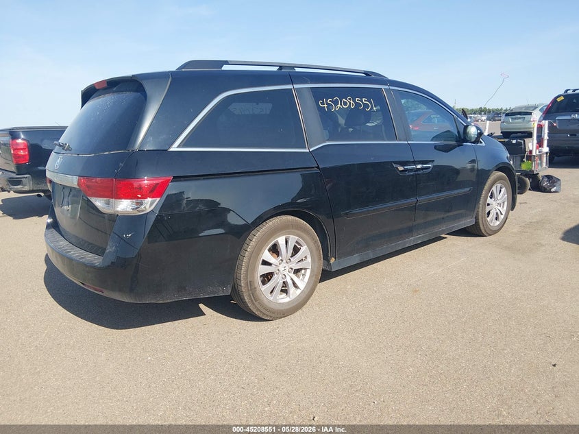 2015 Honda Odyssey VIN 5FNRL5H67FB039179 IAAI salvage auction — RIGHT SIDE, Salvage Title, sold $2,950 on 2026-07-27 (photo 4)