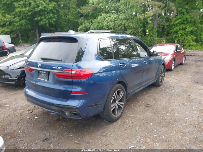 2022 BMW X7 VIN 5UXCW2C09N9K63687 IAAI salvage auction — REAR END, Original (West Virginia), sold $23,500 on 2026-07-07 (photo 4)
