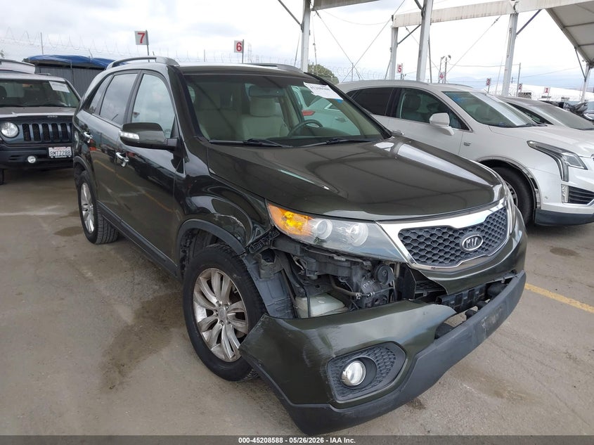 2011 Kia Sorento VIN 5XYKT4A20BG142790 IAAI salvage auction — RIGHT FRONT, Salvage (California), sold $1,750 on 2026-07-09 (photo 1)