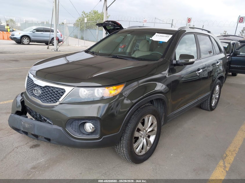 2011 Kia Sorento VIN 5XYKT4A20BG142790 IAAI salvage auction — RIGHT FRONT, Salvage (California), sold $1,750 on 2026-07-09 (photo 2)