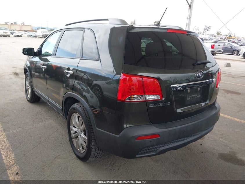 2011 Kia Sorento VIN 5XYKT4A20BG142790 IAAI salvage auction — RIGHT FRONT, Salvage (California), sold $1,750 on 2026-07-09 (photo 3)
