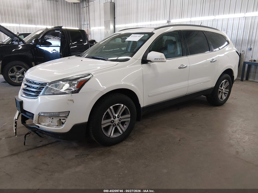 2015 Chevrolet Traverse VIN 1GNKVHKD5FJ288472 IAAI salvage auction — FRONT END, Prior Salvage (Minnesota), sold $550 on 2026-07-09 (photo 2)
