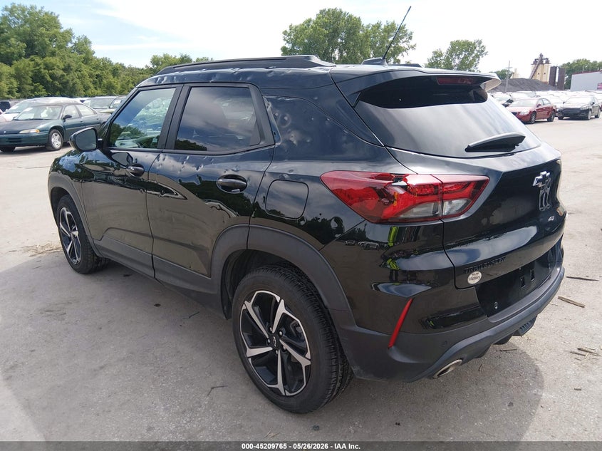 2021 Chevrolet Trailblazer VIN KL79MTSL7MB162767 IAAI salvage auction — HAIL, Salvage (Kansas), sold $25 on 2026-07-29 (photo 3)