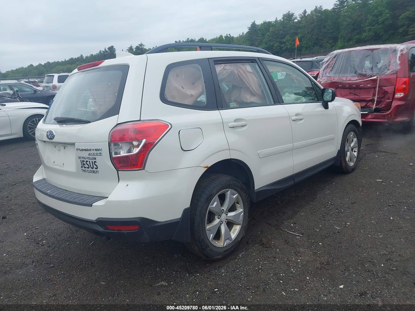 2016 Subaru Forester VIN JF2SJABC9GH555075 IAAI salvage auction — ALL OVER, Clear (Massachusetts), sold $450 on 2026-07-24 (photo 4)