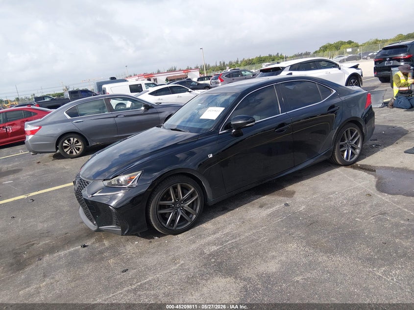 2017 Lexus Is VIN JTHBA1D21H5049213 IAAI salvage auction — RIGHT SIDE, Rebuildable (Florida), sold $6,500 on 2026-07-09 (photo 2)