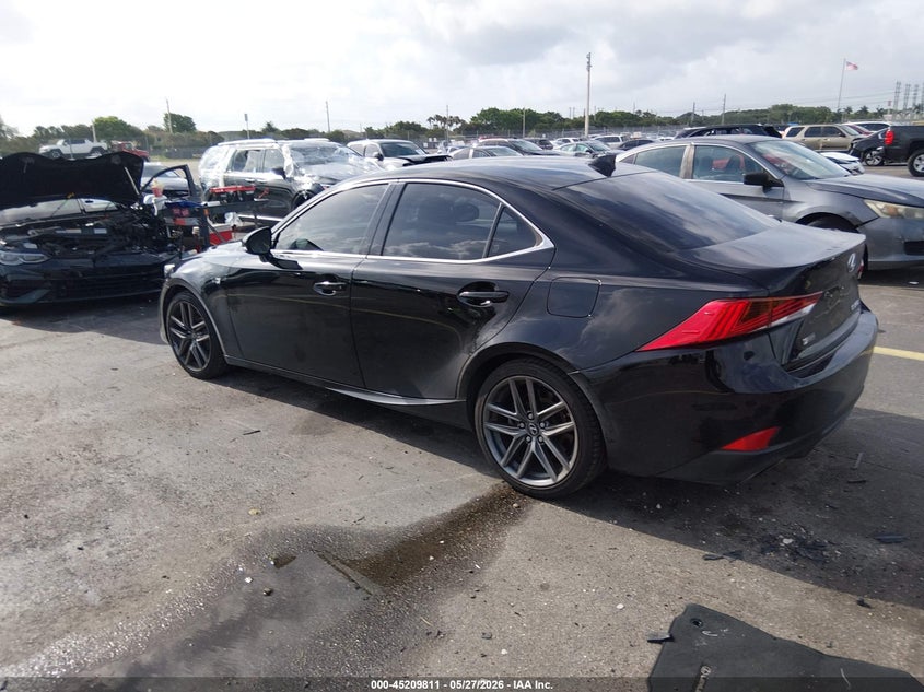 2017 Lexus Is VIN JTHBA1D21H5049213 IAAI salvage auction — RIGHT SIDE, Rebuildable (Florida), sold $6,500 on 2026-07-09 (photo 3)
