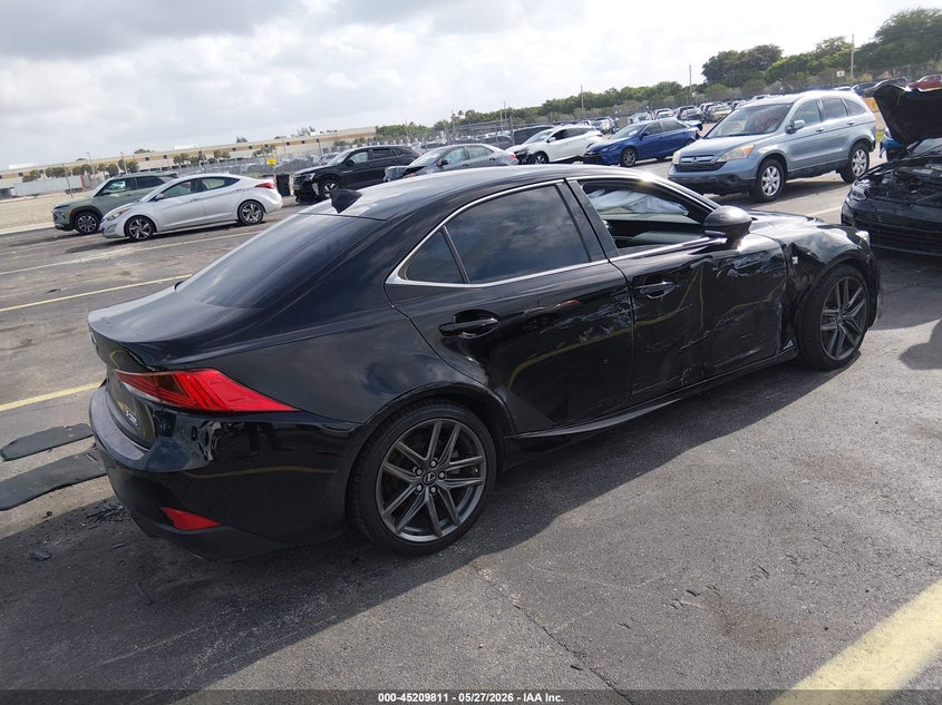 2017 Lexus Is VIN JTHBA1D21H5049213 IAAI salvage auction — RIGHT SIDE, Rebuildable (Florida), sold $6,500 on 2026-07-09 (photo 4)