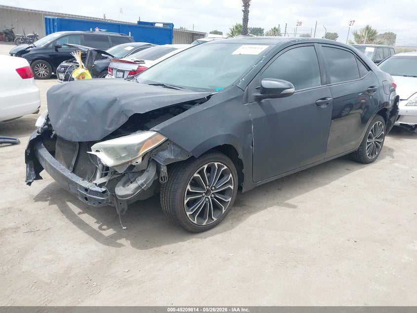 2015 Toyota Corolla VIN 5YFBURHE0FP334125 IAAI salvage auction — FRONT END, Salvage (California), sold $1,725 on 2026-07-08 (photo 2)