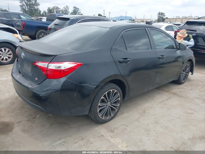 2015 Toyota Corolla VIN 5YFBURHE0FP334125 IAAI salvage auction — FRONT END, Salvage (California), sold $1,725 on 2026-07-08 (photo 4)