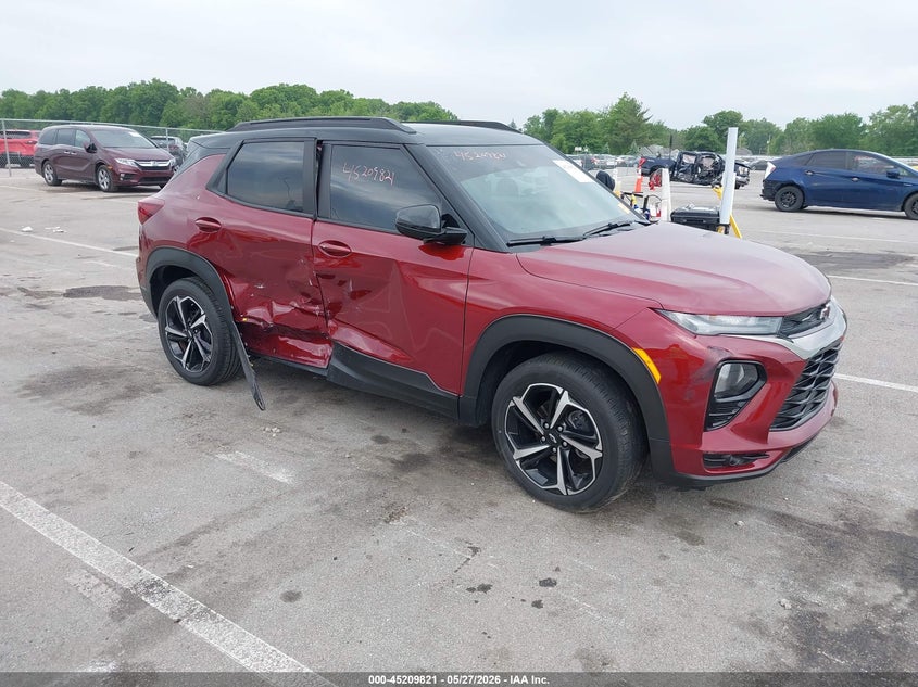 2023 Chevrolet Trailblazer VIN KL79MTSL2PB212124 IAAI salvage auction — SIDE, Salvage (Indiana), sold $5,050 on 2026-07-31 (photo 1)