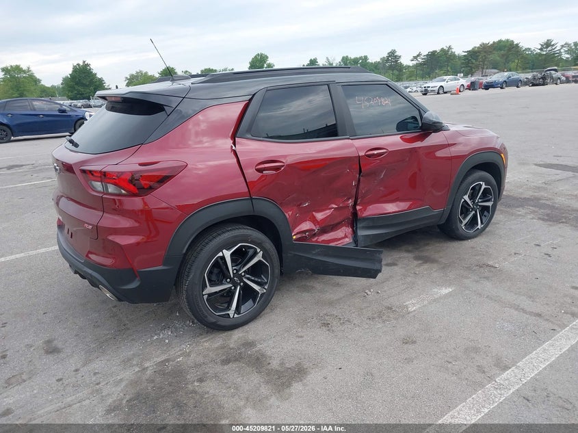 2023 Chevrolet Trailblazer VIN KL79MTSL2PB212124 IAAI salvage auction — SIDE, Salvage (Indiana), sold $5,050 on 2026-07-31 (photo 4)