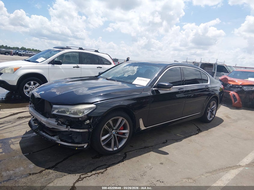 2016 BMW 7er VIN WBA7F2C50GG416788 IAAI salvage auction — FRONT END, Salvage (North Carolina), sold $5,900 on 2026-07-22 (photo 2)