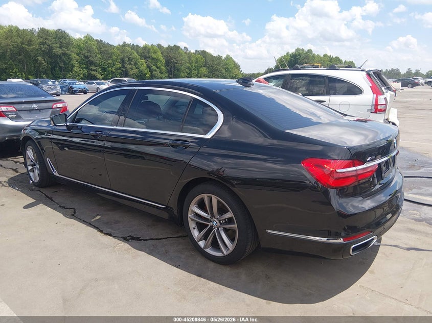 2016 BMW 7er VIN WBA7F2C50GG416788 IAAI salvage auction — FRONT END, Salvage (North Carolina), sold $5,900 on 2026-07-22 (photo 3)