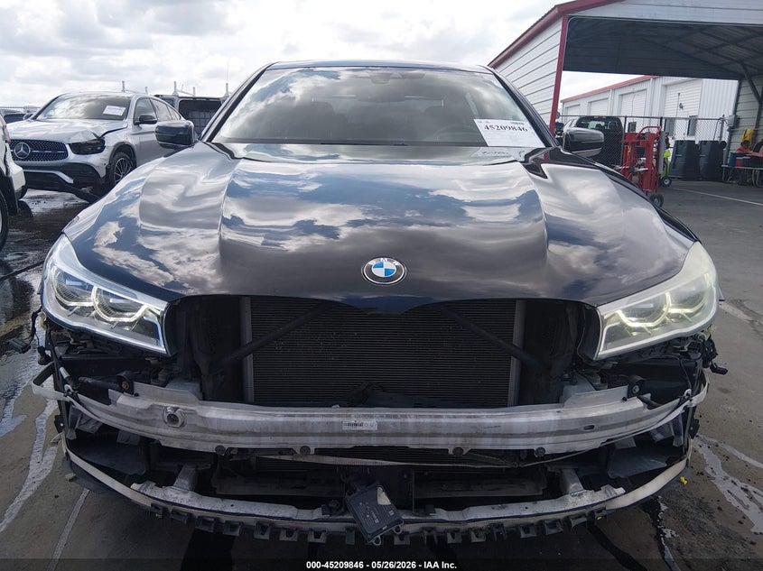 2016 BMW 7er VIN WBA7F2C50GG416788 IAAI salvage auction — FRONT END, Salvage (North Carolina), sold $5,900 on 2026-07-22 (photo 6)