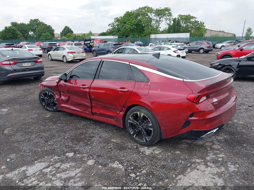 2022 Kia K5 VIN 5XXG64J29NG108014 IAAI salvage auction — LEFT SIDE, Salvage Title, sold $3,650 on 2026-07-31 (photo 3)