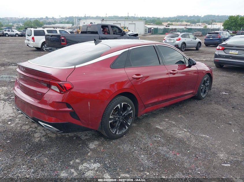 2022 Kia K5 VIN 5XXG64J29NG108014 IAAI salvage auction — LEFT SIDE, Salvage Title, sold $3,650 on 2026-07-31 (photo 4)