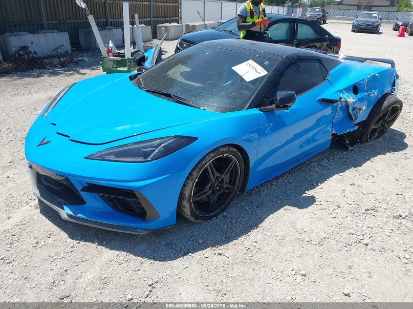 2021 Chevrolet Corvette VIN 1G1YC3D4XM5122598 IAAI salvage auction — SIDE, Salvage (Illinois), sold $31,750 on 2026-08-28 (photo 2)