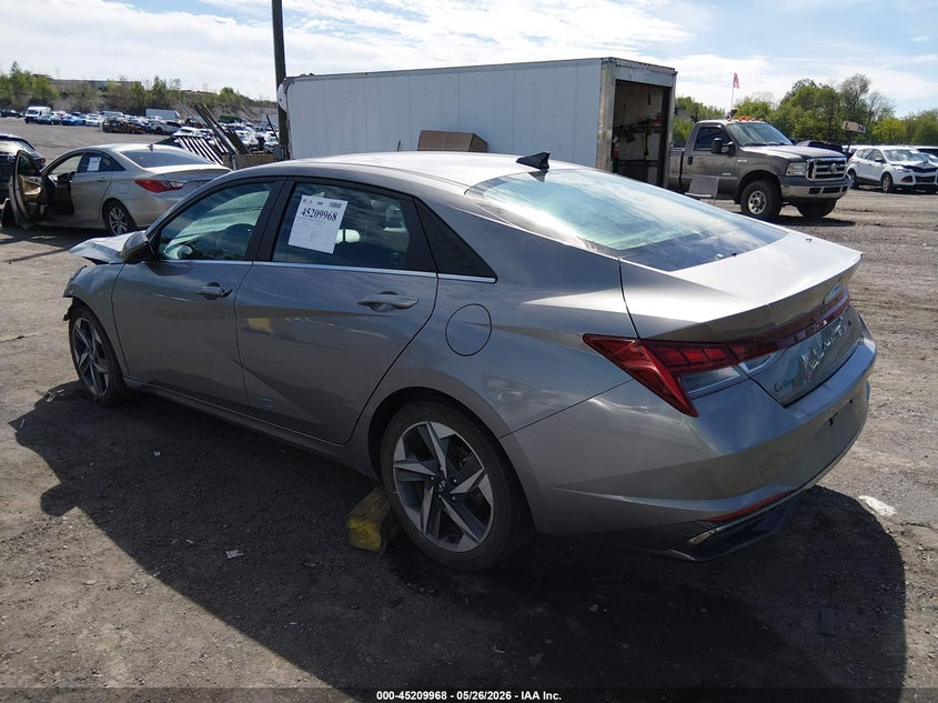 2021 Hyundai Elantra VIN KMHLN4AG3MU126378 IAAI salvage auction — FRONT END, Salvage (Pennsylvania), sold $2,700 on 2026-07-24 (photo 3)