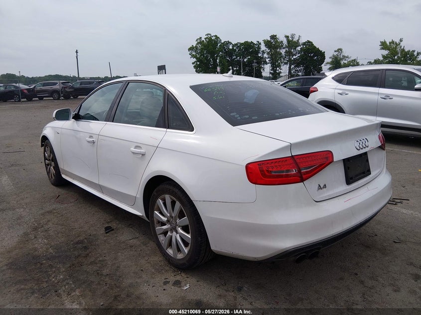 2015 Audi A4 VIN WAUAFAFL6FN005058 IAAI salvage auction — FRONT END, Salvage (New Jersey), sold $975 on 2026-07-06 (photo 3)