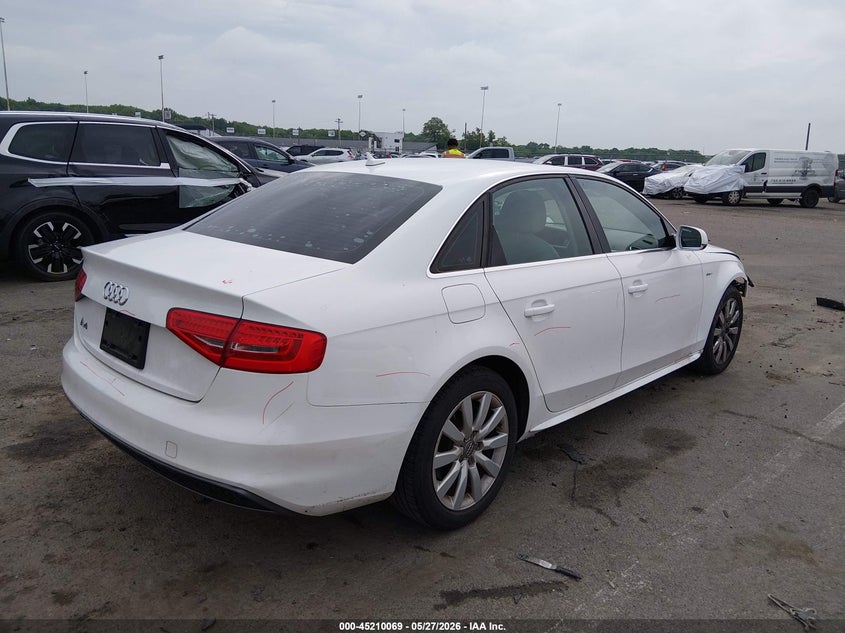 2015 Audi A4 VIN WAUAFAFL6FN005058 IAAI salvage auction — FRONT END, Salvage (New Jersey), sold $975 on 2026-07-06 (photo 4)